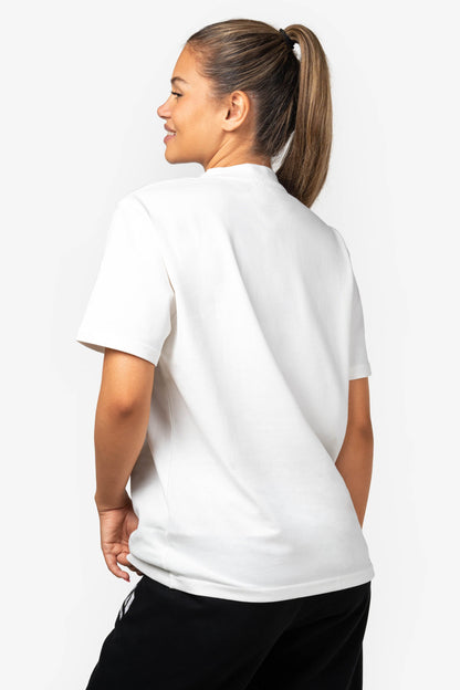 White Oversized T-Shirt - for dame - Famme - T-Shirt