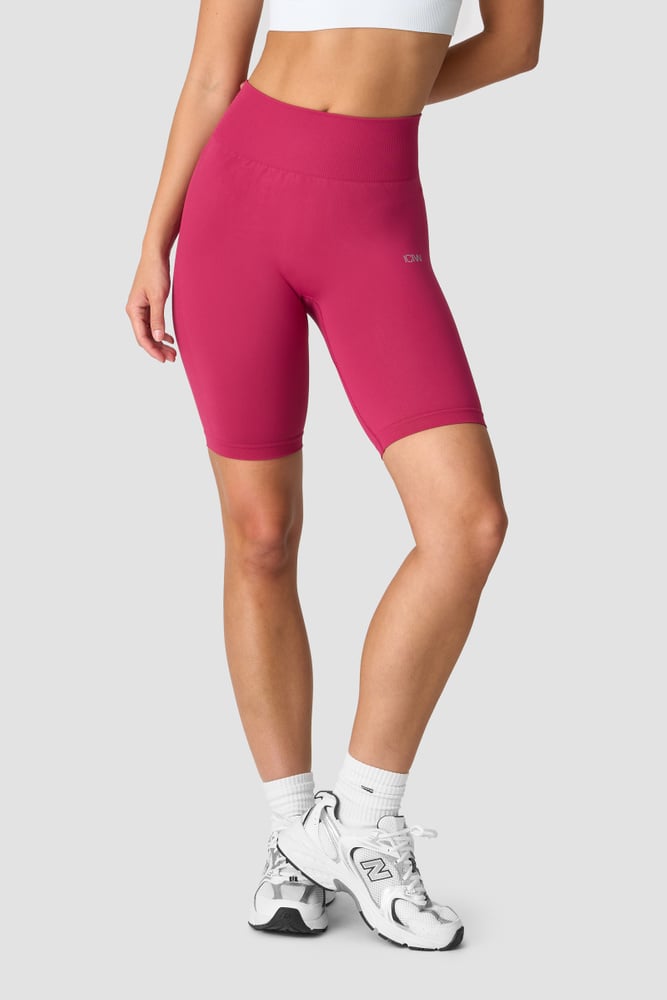 define seamless biker shorts wmn dark pink