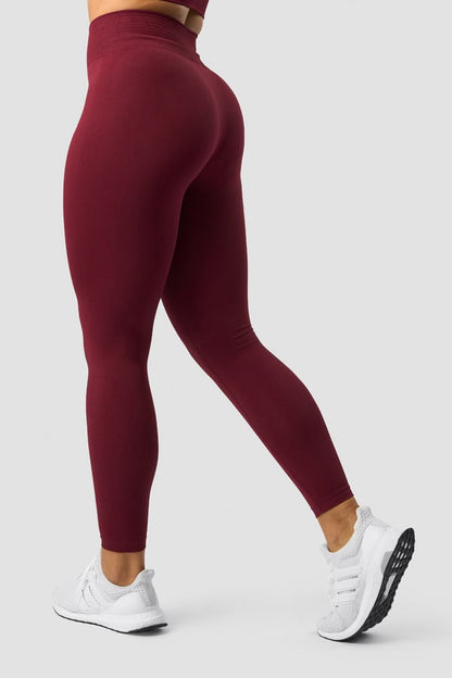 define seamless tights burgundy