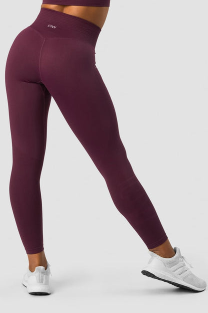 define seamless v-shape tights maroon