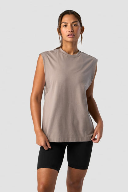 everyday cotton tank top greige