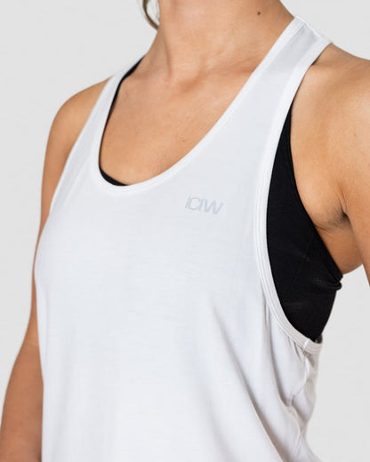 everyday racerback tank top white