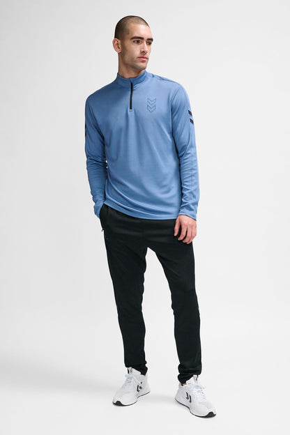 HUMMEL - Hmlactive Pl Half Zip - Coronet Blue