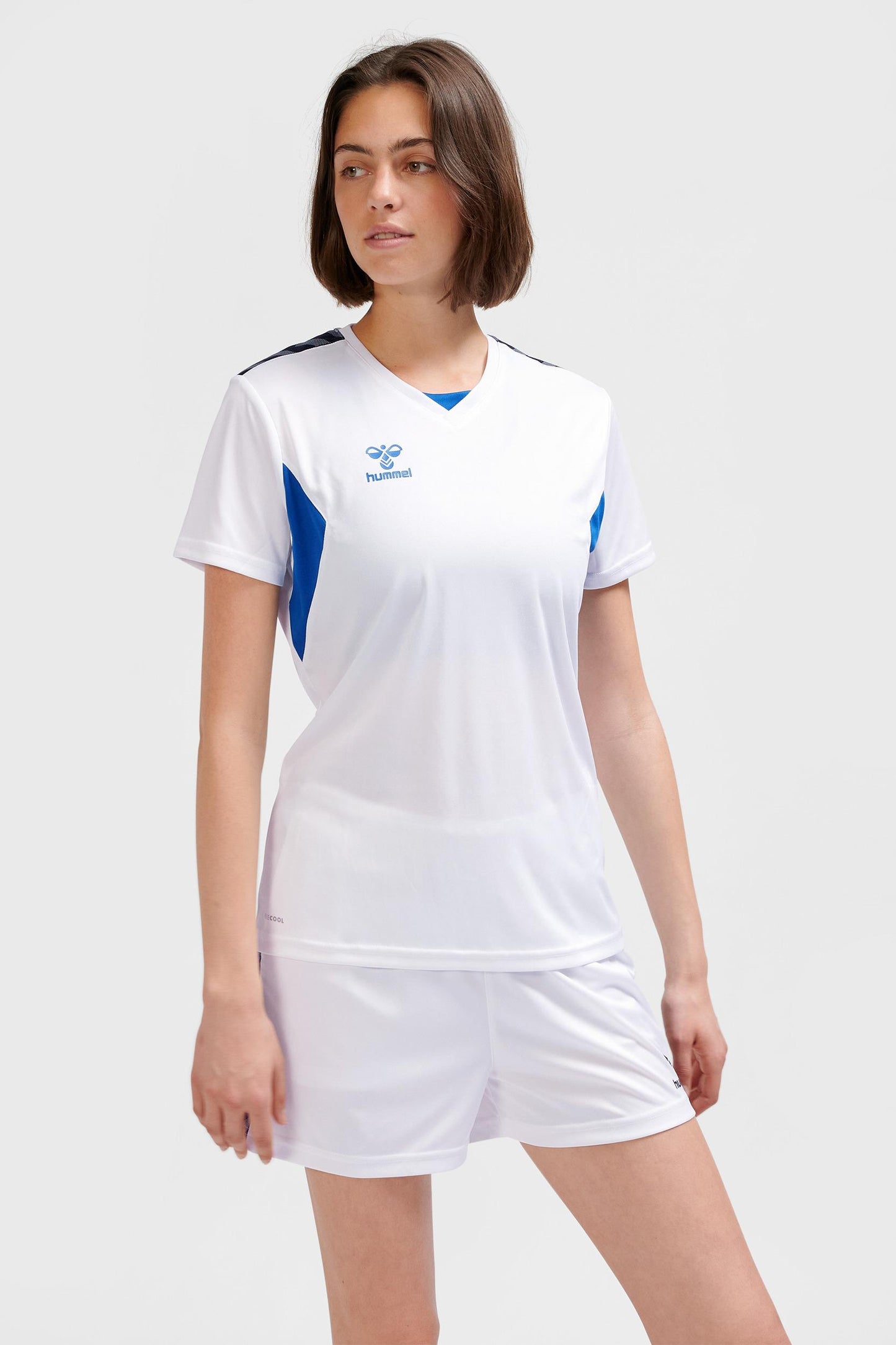 HUMMEL - Hmlauthentic Pl Jersey S/s Woman - White/true Blue