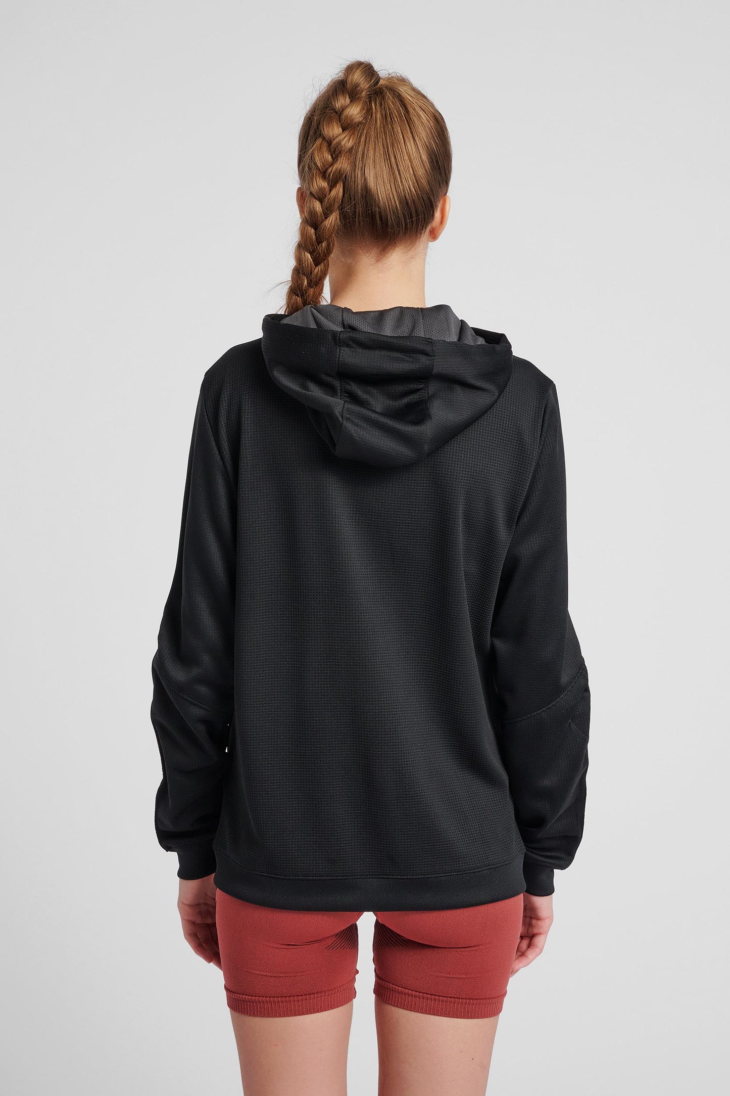 HUMMEL - Hmlauthentic Poly Zip Hoodie Woman - Black/white