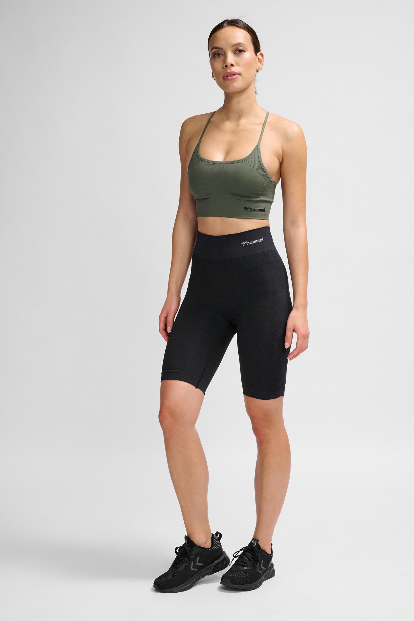 HUMMEL - Hmlclea Seamless Cycling Shorts - Black Melange