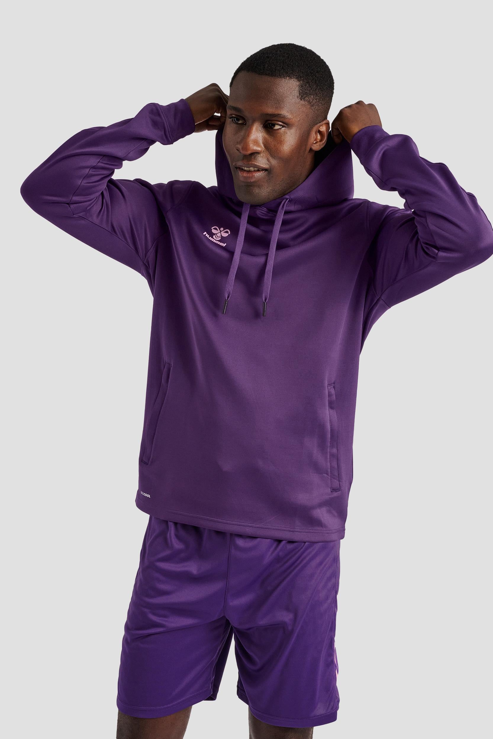 HUMMEL - Hmlcore Xk Poly Sweat Hoodie - Acai