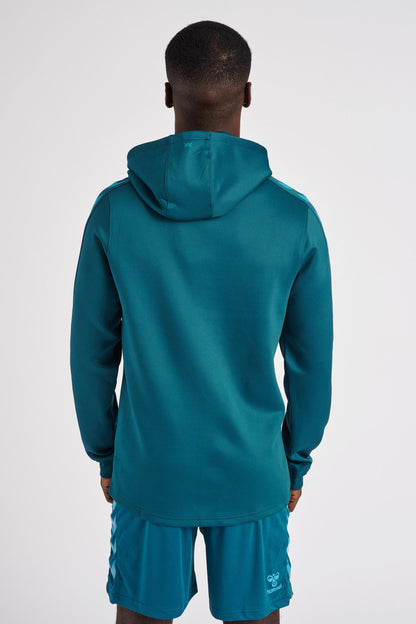 HUMMEL - Hmlcore Xk Poly Sweat Hoodie - Blue Coral