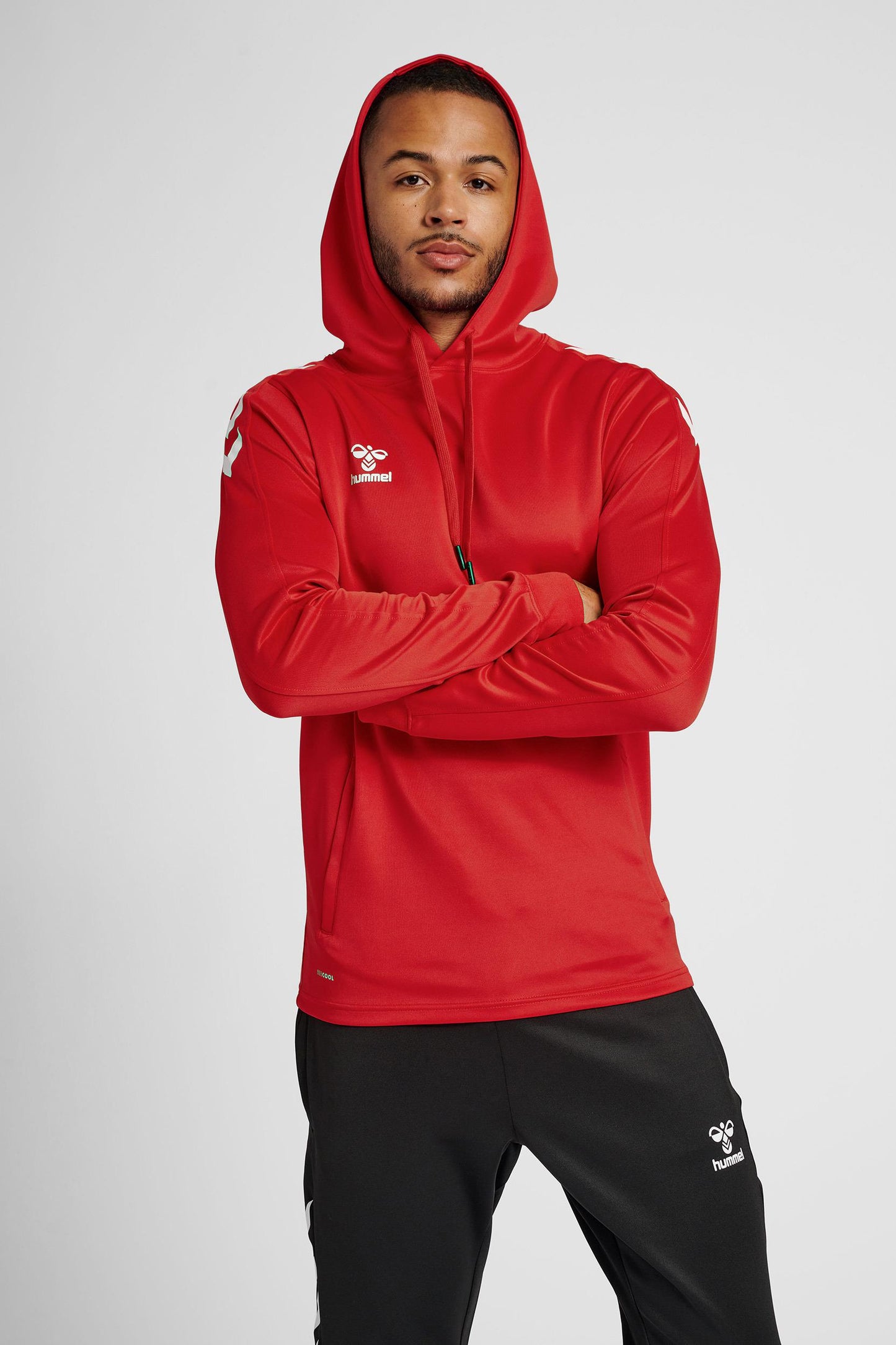 HUMMEL - Hmlcore Xk Poly Sweat Hoodie - True Red