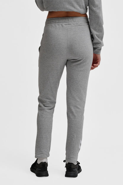 HUMMEL - Hmlelemental Tapered Pants Woman - Grey Melange