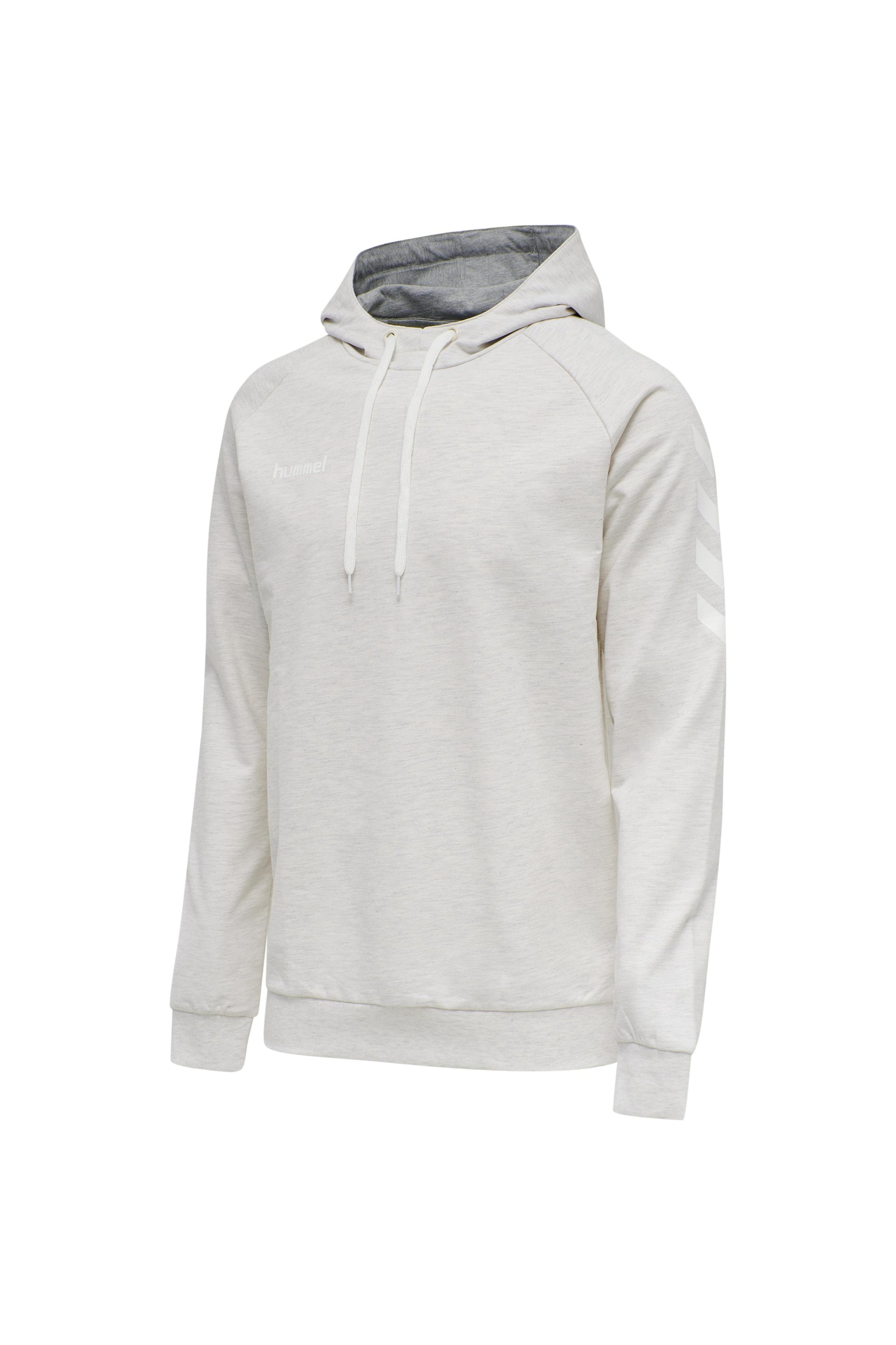 HUMMEL - Hmlgo Cotton Hoodie - Egret Melange