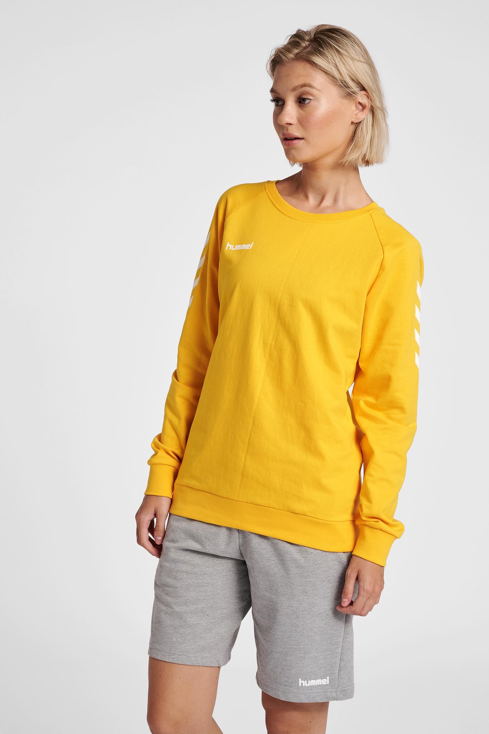 HUMMEL - Hmlgo Cotton Sweatshirt Woman - Sports Yellow