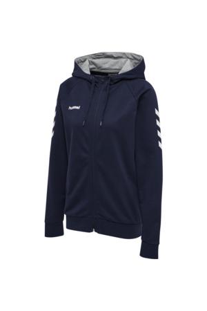 HUMMEL - Hmlgo Cotton Zip Hoodie Woman - Marine