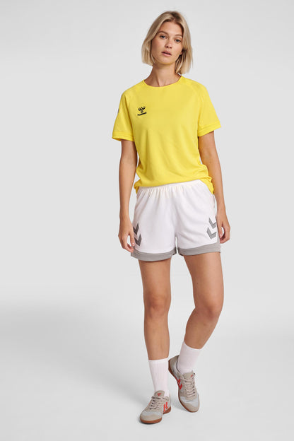 HUMMEL - Hmllead Womens S/s Poly Jersey - Blazing Yellow