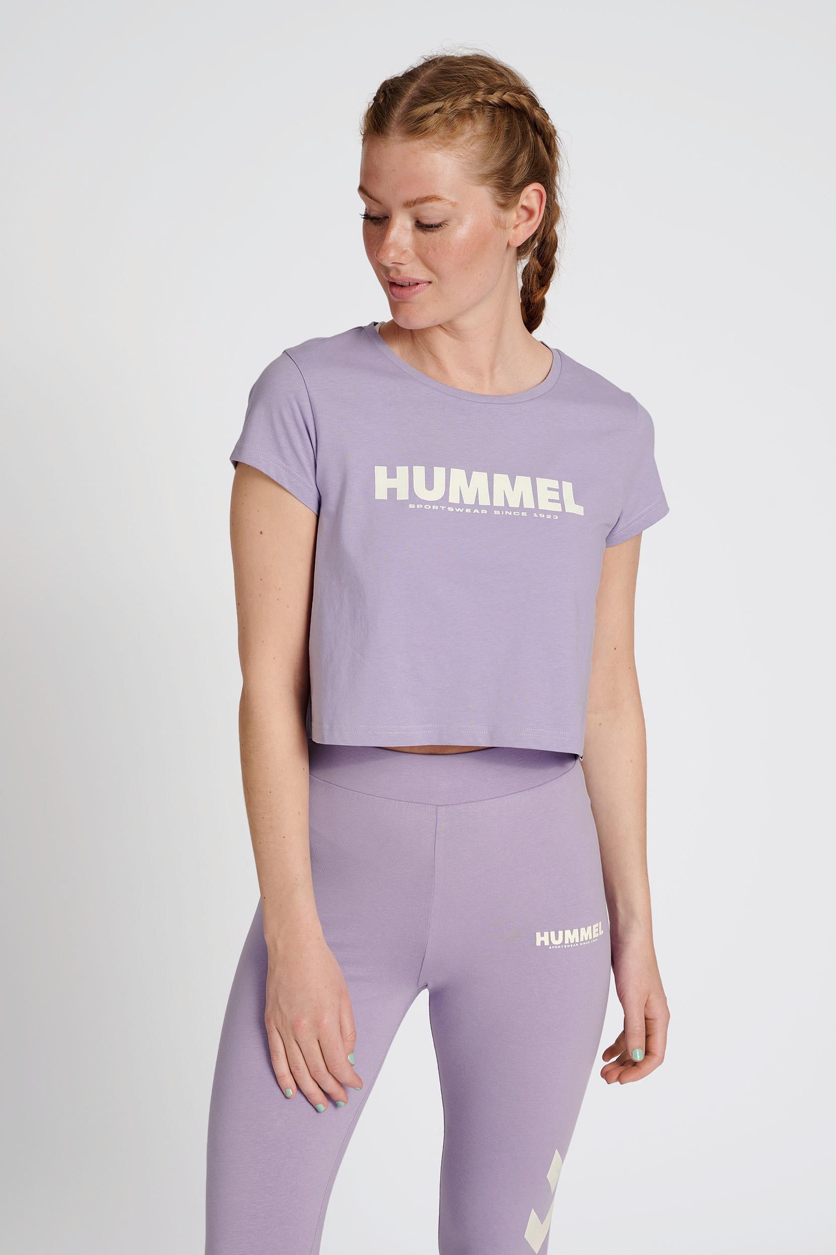 HUMMEL - Hmllegacy Woman Cropped T-shirt - Heirloom Lilac