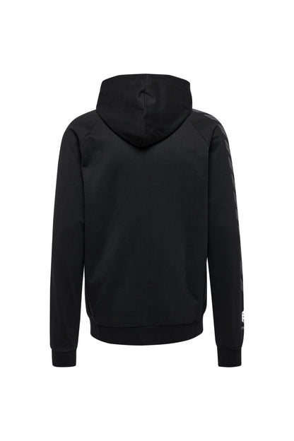 HUMMEL - Hmlmove Grid Cotton Zip Hoodie - Black