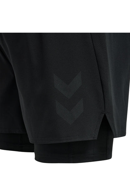 HUMMEL - Hmlmt Force 2 In 1 Shorts - Black