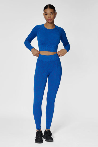 HUMMEL - Hmlmt Leo Seamless Mw Tights - Olympian Blue/sodalite Blue Me