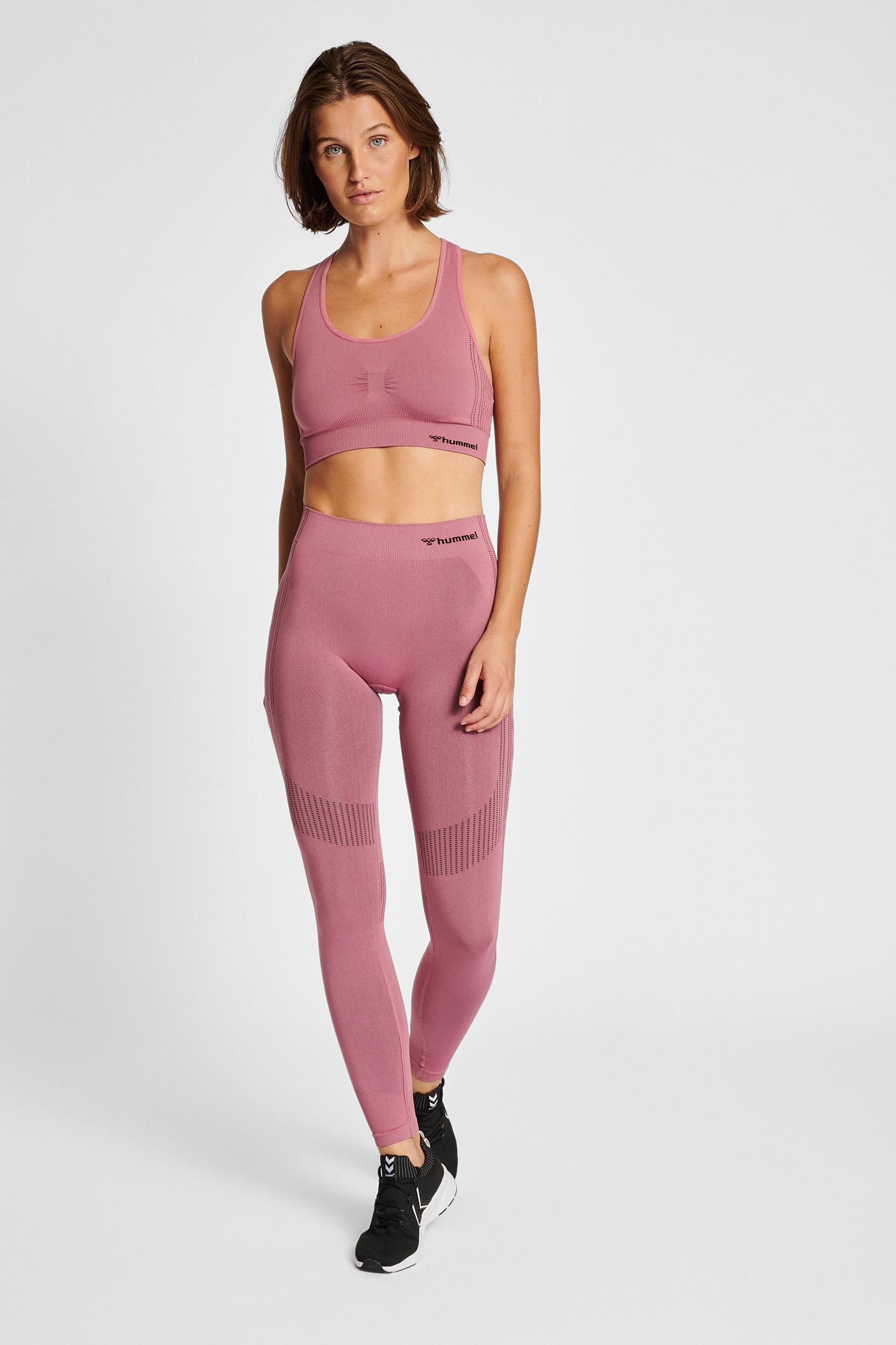 HUMMEL - Hmlmt Shaping Seamless Mw Tights - Heather Rose