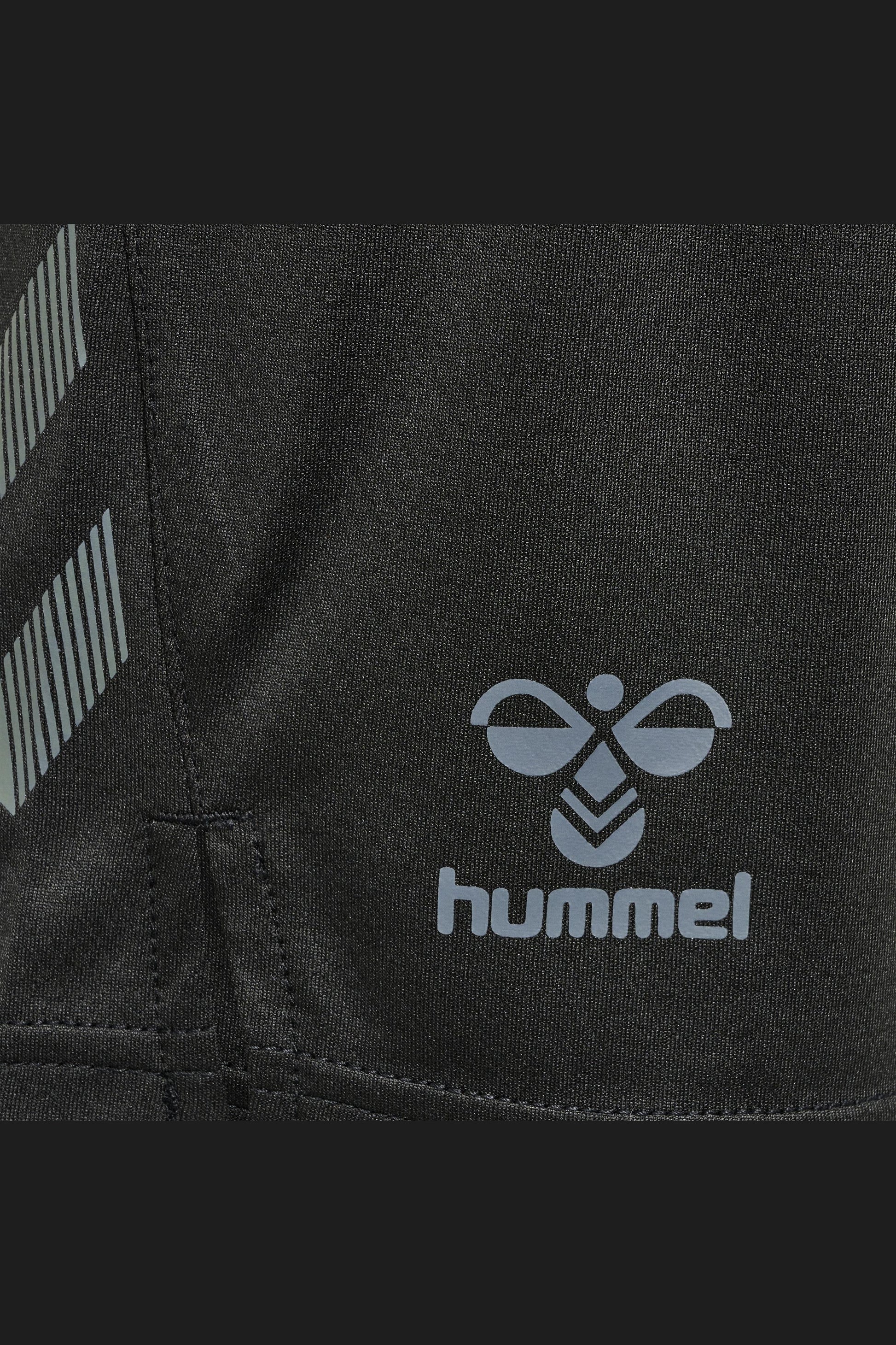 HUMMEL - Hmlongrid Poly Shorts Wo - Jet Black/forged Iron