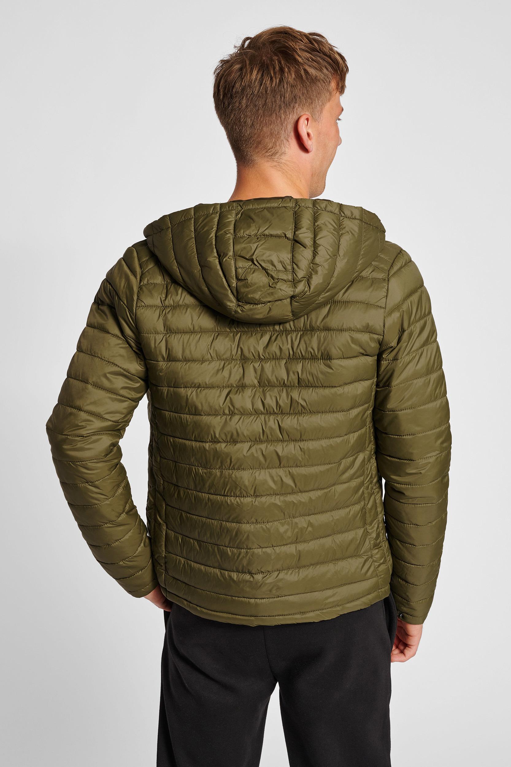 HUMMEL - Hmlred Quilted Hood Jacket - Dark Olive