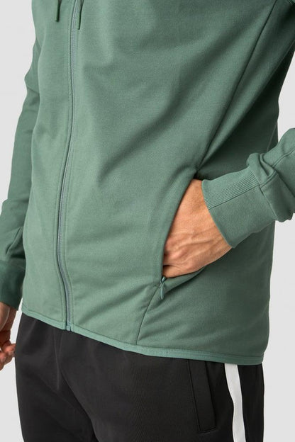 ICANIWILL - Activity Zip Hoodie - Dark Sage Green