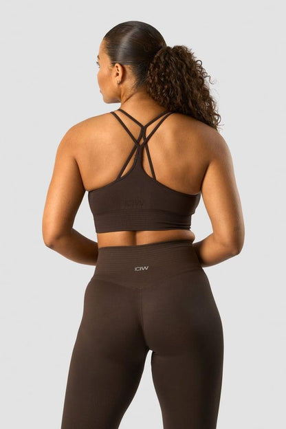 ICANIWILL - Define Seamless Sports Bra - Dark Brown