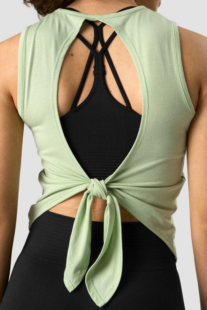 ICANIWILL - Empowering Open Back Tank - Spring Green