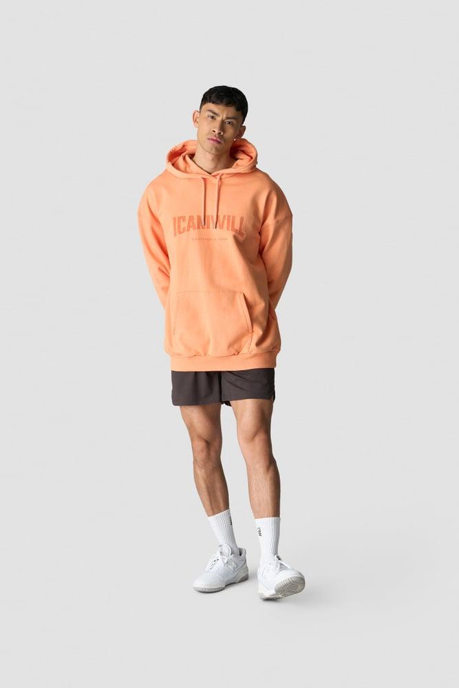 ICANIWILL - Revive Oversized Hoodie Print - Orange Peach