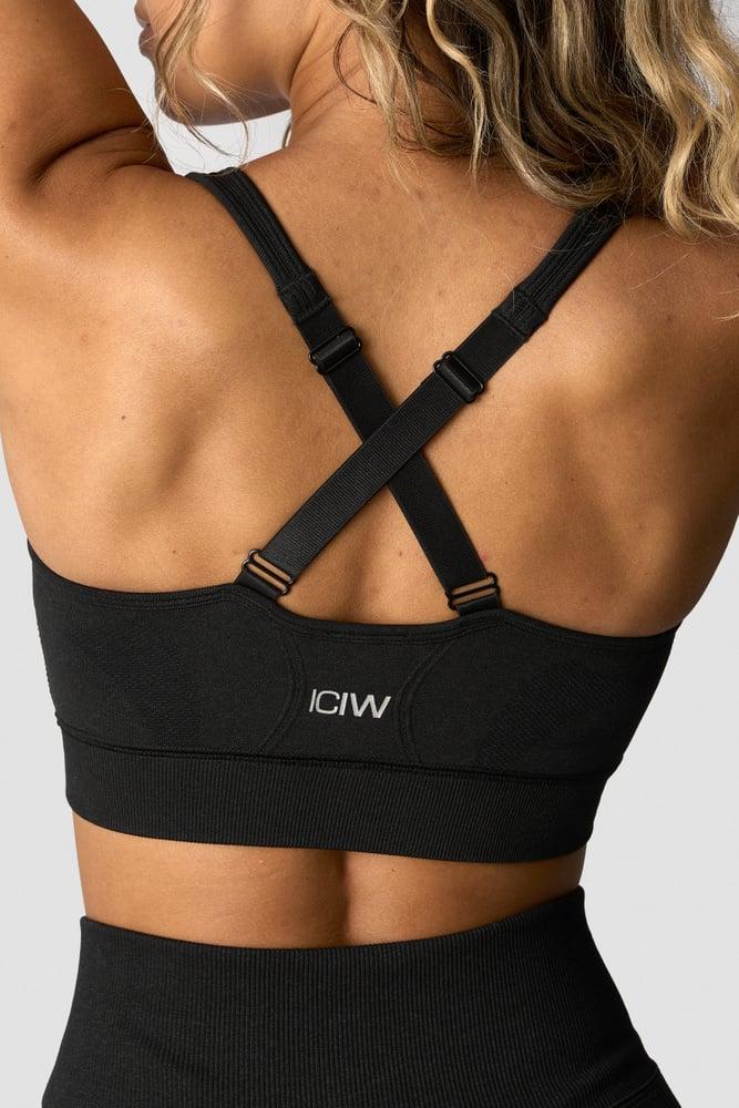 ICANIWILL - Soft seamless adjustable sports bra - Black