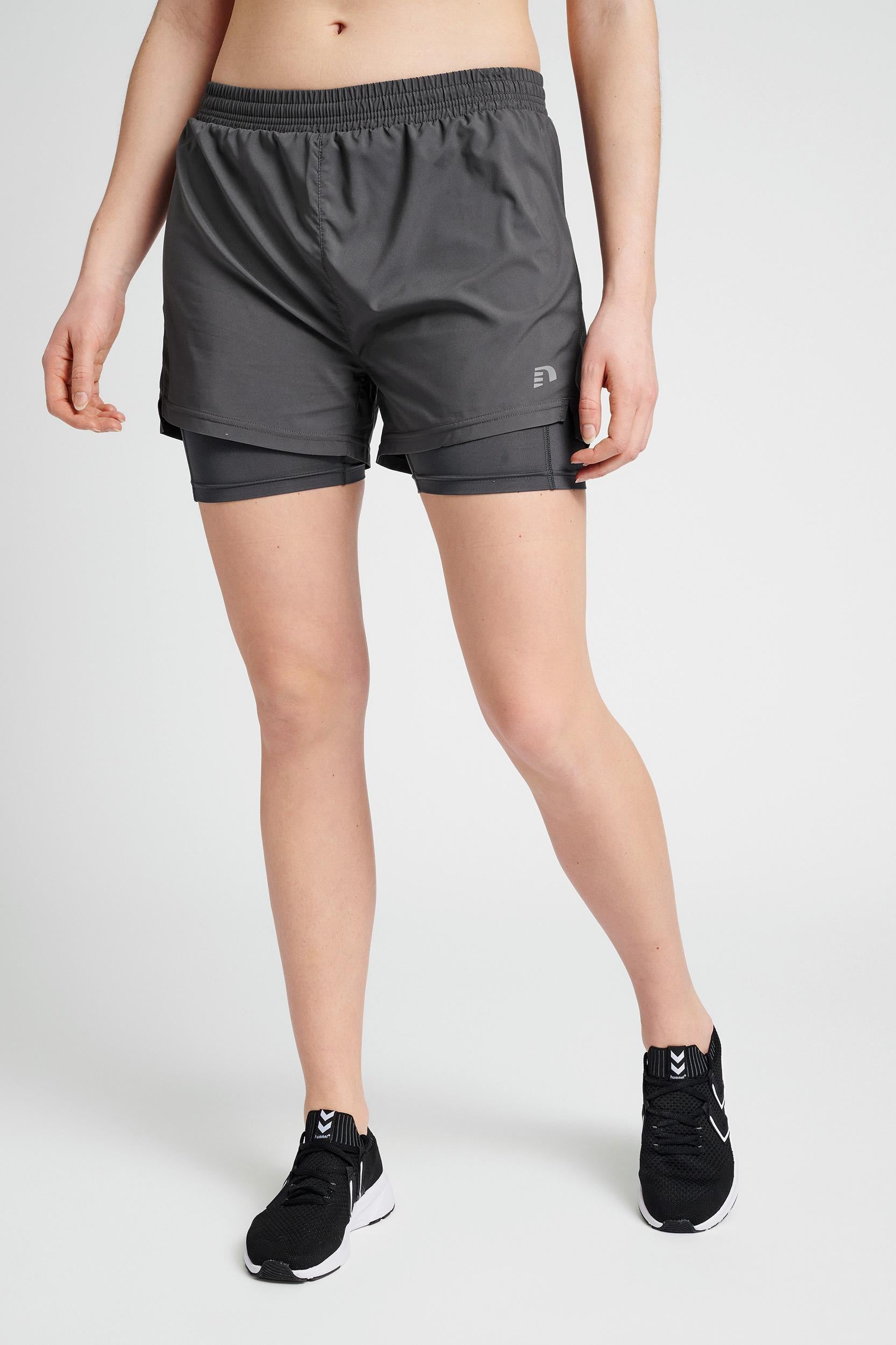 NEWLINE - Women 2-in-1 Running Shorts - Forged Iron