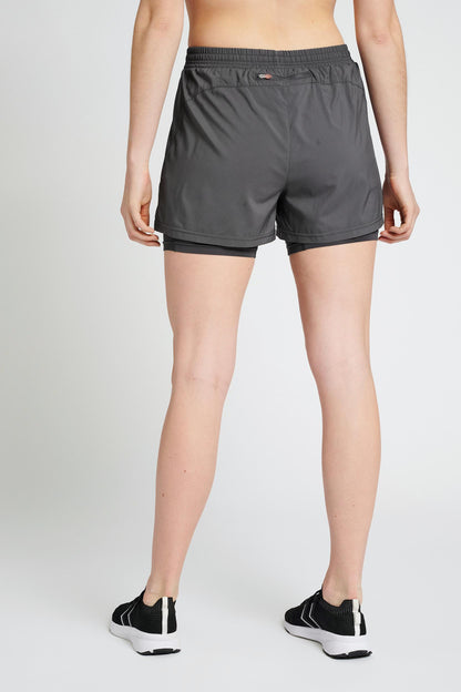 NEWLINE - Women 2-in-1 Running Shorts - Forged Iron