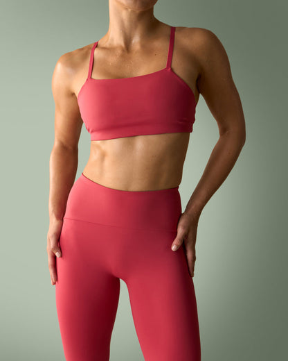 nimble adjustable sports bra berry