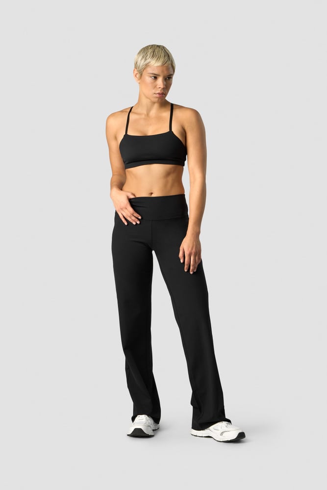 nimble straight leg pants black