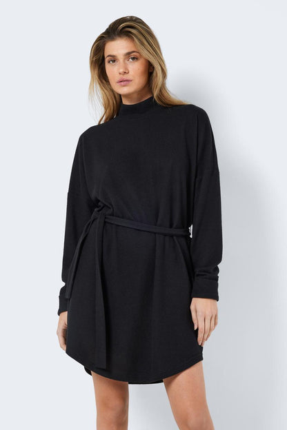 NOISY MAY - City Ava L/s Short Dress - Black