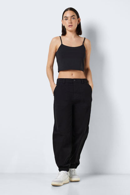 NOISY MAY - Teresa Cropped S/l Top - Black