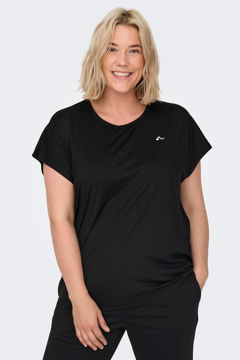 ONLYPLAY - Aubree Life Ss Bat Loose Tee Cur - Black