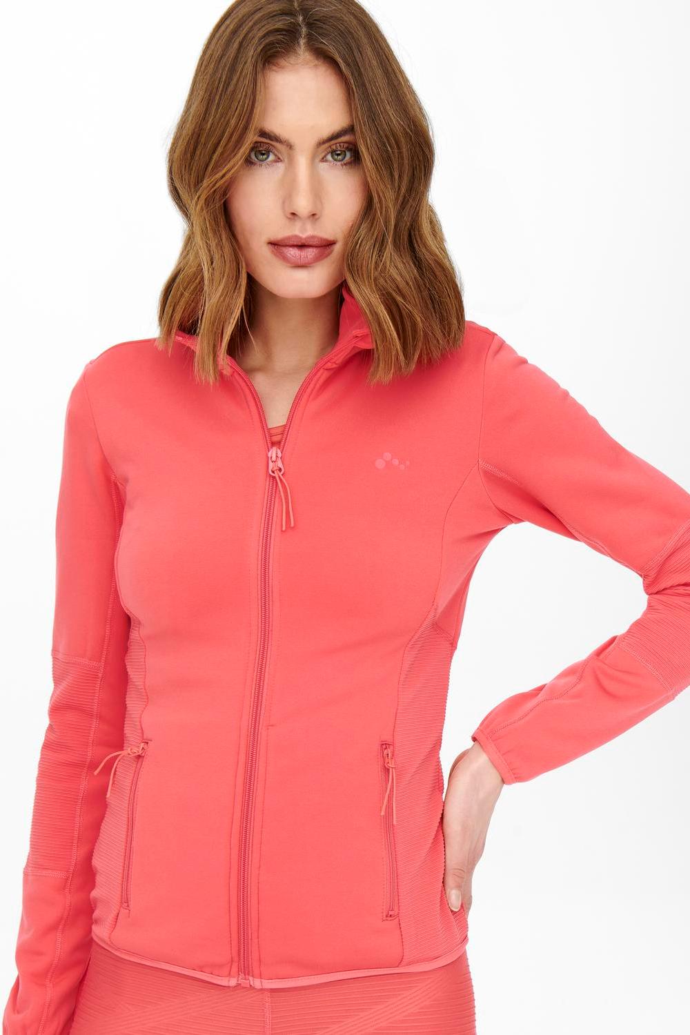 ONLYPLAY - Jetta Hn Fz Ls Fleece Jck - Rose