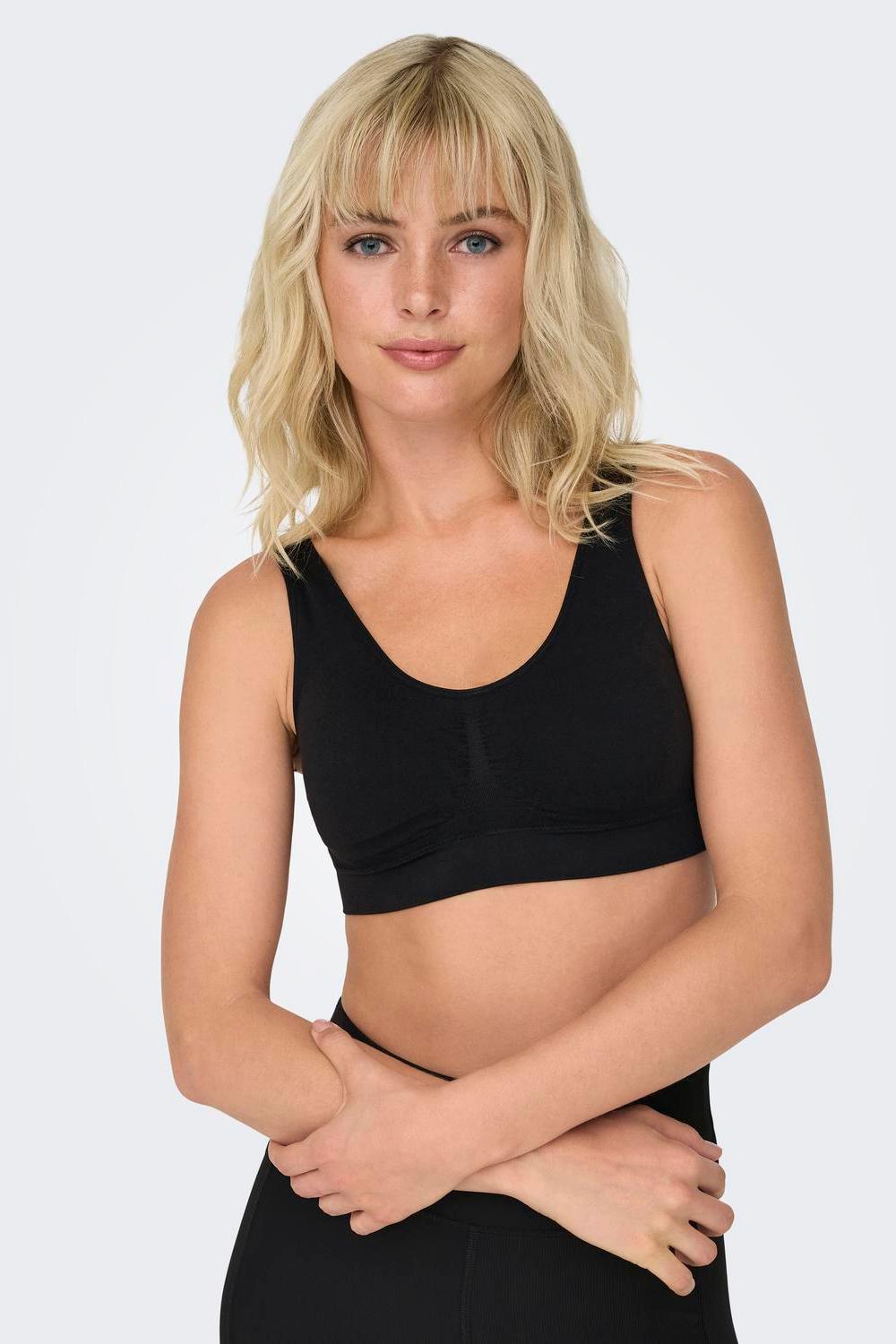 ONLYPLAY - Mira-2 Seam Bra - Black