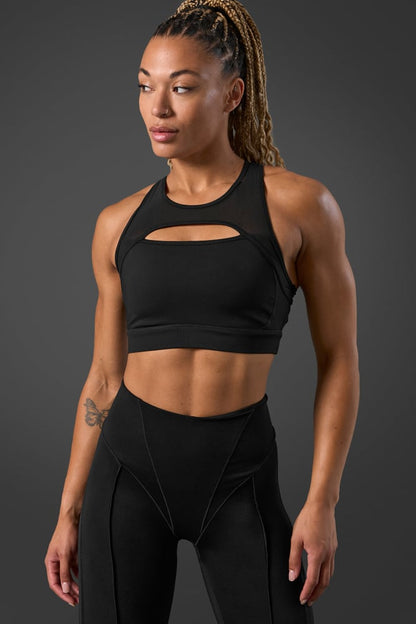 reboot sports bra black