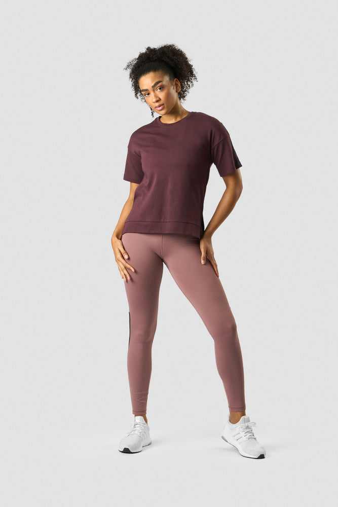 stance t-shirt wmn burgundy