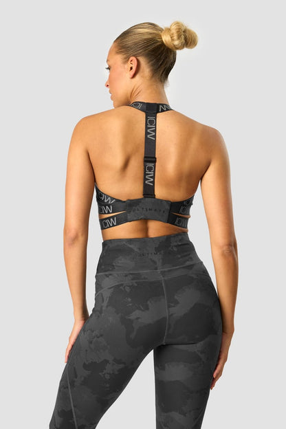 ultimate training sports bra black camo